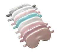 Masque for les yeux en soie imitation effet ombrage, cache-œil de voyage for un sommeil réparateur, ensemble d'outils protection for doux(Random 5pcs)