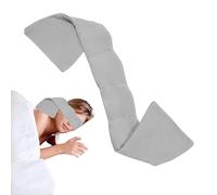 Masque for les yeux lesté, masque de sommeil, cache-yeux lesté, cache-œil bloquant la lumière for adultes, for le sommeil nocturne, la méditation, les voyages ou la sieste(Grau)