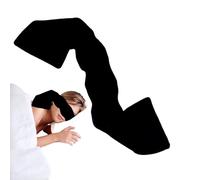 Masque for les yeux lesté, masque de sommeil, cache-yeux lesté, cache-œil bloquant la lumière for adultes, for le sommeil nocturne, la méditation, les voyages ou la sieste(Schwarz)
