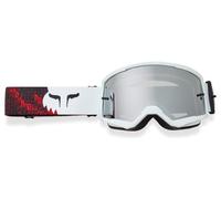 Fox Racing Masque de Motocross Unisexe Blanc/Rouge Fluo Kairos, OS