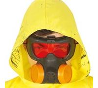 masque gaz vision rouge - guirca 2898 Noir G