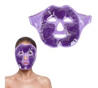 Masque Gel Réutilisable Visage & Yeux, Froid-Chaud, Anti Gonflements Cernes | Compresse thérapie thermique pour poches, migraine, fatigue, allergies, post-opératoire, coup de soleil. Bande douce réglable