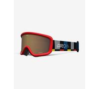 Masque Giro Chico 2.0 Blocks noir avec lentille Amber Rose enfant