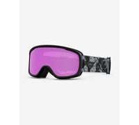 Masque Giro Moxie noir gris avec verre à effet miroir Amber Pink/Yellow femme