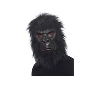 Smiffy's Masque de gorille en mousse latex noir avec poils – Halloween