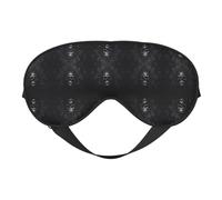 Masque gothique pour les yeux en forme de tête de mort pour dormir, masque de sommeil bloquant parfaitement la lumière pour les femmes et les hommes, bandeau doux et confortable pour les voyages