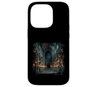 Masque Gothique pour Salle de Bal masqué avec scène de cathédrale Coque pour iPhone 14 Pro
