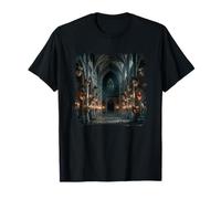 Masque Gothique pour Salle de Bal masqué avec scène de cathédrale T-Shirt