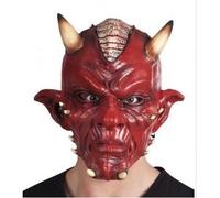 Boland - Masque Diavolo Deluxe en latex pour adultes, rouge, taille unique, 97505
