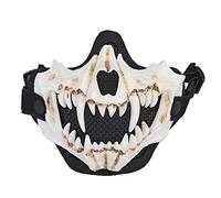 Masque Halloween Tactique Style Canines - Demi-Visage Respirant
