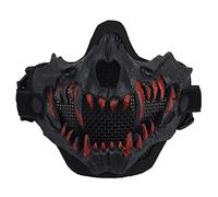 Masque Halloween Tactique Style Canines - Demi-Visage Respirant
