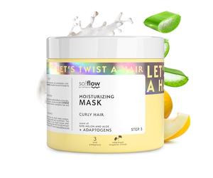Masque Harmonie Boucles So!Flow - Huile d'Amande et Beurre de Karité - Nutrition Intense pour Cheveux Bouclés - Boucles Douces et Rebondissantes