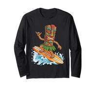 Masque hawaïen Tiki Homme Surf Hawaï Maui Aloha Surfer Manche Longue