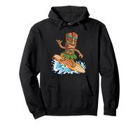 Masque hawaïen Tiki Homme Surf Hawaï Maui Aloha Surfer Sweat à Capuche
