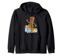 Masque hawaïen Tiki Homme Surf Hawaï Maui Aloha Surfer Sweat à Capuche