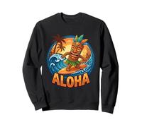 Masque hawaïen Tiki Homme Surf Hawaï Maui Aloha Surfer Sweatshirt