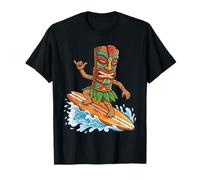 Masque hawaïen Tiki Homme Surf Hawaï Maui Aloha Surfer T-Shirt
