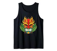 Masque hawaïen Tiki Polynésie Totem Hawaii Maui Aloha Surfer Débardeur