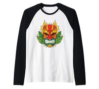 Masque hawaïen Tiki Polynésie Totem Hawaii Maui Aloha Surfer Manche Raglan