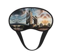 Masque historique de Londres bloquant la lumière, aide au sommeil, masque de sommeil occultant confortable pour voyage, yoga, couverture douce des yeux