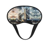 Masque historique de Londres bloquant la lumière, aide au sommeil, masque de sommeil occultant confortable pour voyage, yoga, couverture douce des yeux