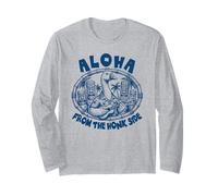 Masque Humoristique Aloha Hawaii Tiki Oie Pun Hawaii Lover Manche Longue