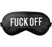 Masque Humoristique. Masque De Sommeil. Masque De Voyage . Matériau : Polyester. Dimensions : 20 X 10 Cm. (Fuck Off,Noir)