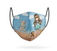 Masque hygiénique réutilisable en tissu Gorjuss bleu ciel