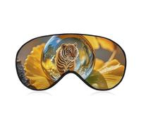 Masque œil de tigre en cristal pour homme et femme, respirant et réglable, masque de sommeil ultra doux, bandeau de voyage léger pour avion, sieste, sommeil nocturne