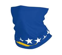 Masque imprimé drapeau du Kosovo pour temps froid, écharpe, guêtre coupe-vent, cache-cou d'hiver pour homme et femme