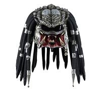 Masque Infinity Gauntlet Hunter de la jungle Casque en latex avec cheveux de dreads, pour Halloween, cosplay et accessoires pour adultes et enfants