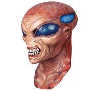 Ghoulish Productions - Máscara Alien Garo, Línea Nightmare Makers, Disfraz de Látex resistente, pintada a mano, Día de los Muertos, Halloween, Desfile de Carnaval, Talla adulto