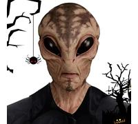 Masque intégral d'alien | Masque effrayant | Alien effrayant, cosplay d'horreur, accessoires de fête drôle d'Halloween pour homme