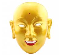 Masque intégral en GFRP pour bal masqué - Pour Halloween, danse, fête - Doré
