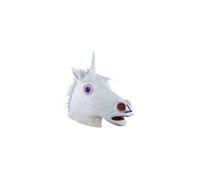 P'tit Clown Masque Adulte Latex Intégral Animal - Déguisement Parfait pour Halloween, Carnaval et autres Fêtes Costumées - Unisexe - Taille Unique (Licorne)