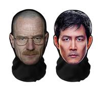 Masque intégral réaliste à impression 3D « TV Legends Bundle » Walter White, Player 456 Game Squid - Respirant, léger et confortable, idéal pour cosplay, fêtes, Halloween, carnaval et événements
