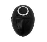 Masque intégral rigide Squid Game rond - Noir