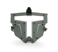 Masque Intégral Tactique de Paintball et Airsoft, pour la Chasse Au Paintball, Le Cosplay d'halloween et Compatible avec Un Casque Fast(Gray)