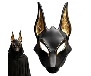Masque Jackal d'Halloween | Accessoires de jeu de rôle pour Halloween Cosplay - Masque de dieu de l'Égypte antique avec sangle réglable | Pour adultes - Théâtre de vacances, spectacle, acte de séance