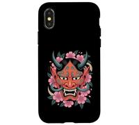 Masque Japonais démon Cerisier Yokai Devil Hannya Oni Coque pour iPhone X/XS
