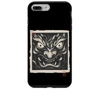 Masque Japonais Oni Yokai avec Impression sur Bois Vintage Coque pour iPhone 7 Plus/8 Plus