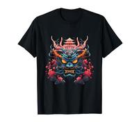 Masque japonais Paysage Temple Anime T-Shirt