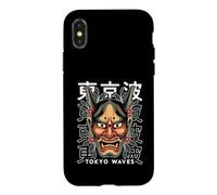Masque Japonais pour Le démon Hannya Oni Yokai Oni Coque pour iPhone X/XS