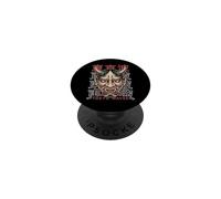Masque Japonais pour Le démon Hannya Oni Yokai Oni PopSockets PopGrip Adhésif