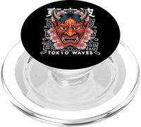 Masque Japonais pour Le démon Hannya Oni Yokai Oni PopSockets PopGrip pour MagSafe