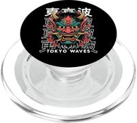 Masque Japonais pour Le démon Hannya Oni Yokai Oni PopSockets PopGrip pour MagSafe