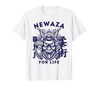 Masque japonais Samouraï Oni, Kabuki, BJJ, Jiu-jitsu Kanji T-Shirt