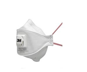 Masque jetable 3M 9332+ Aura avec le niveau de protection le plus élevé FFP3 pour un maximum, 5 pièces