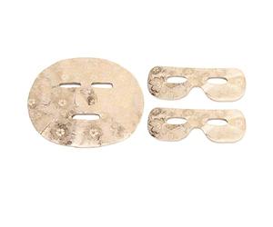Masque jetable pour les yeux et le visage, feuilles de papier, mot clé principal précis, rétention d'humidité, ajustement parfait pour les soins de la peau, tissu doré à fleurs,