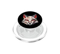 Masque Kitsune Japonais Masque de Renard Inari Style Origami PopSockets PopGrip pour MagSafe